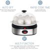 imageElite Gourmet EGC207 Easy Electric 7 Egg Capacity Cooker No Alarm Nonstick Omelet Maker Scrambled Soft Medium Hard Boiled with Auto ShutOff BPA FreeStainless Steel