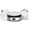 imageElite Gourmet EGC207 Easy Electric 7 Egg Capacity Cooker No Alarm Nonstick Omelet Maker Scrambled Soft Medium Hard Boiled with Auto ShutOff BPA FreeStainless Steel