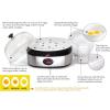 imageElite Gourmet EGC207 Easy Electric 7 Egg Capacity Cooker No Alarm Nonstick Omelet Maker Scrambled Soft Medium Hard Boiled with Auto ShutOff BPA FreeStainless Steel