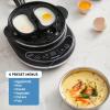 imageElite Gourmet EGC314B Easy Egg Cooker Food Steamer Rice Cooker Poacher Omelet ampamp Soft Medium HardBoiled with Programmable Presets and Delay Timer BPA Free 14 eggs BlackCharcoal