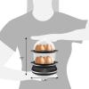 imageElite Gourmet EGC314B Easy Egg Cooker Food Steamer Rice Cooker Poacher Omelet ampamp Soft Medium HardBoiled with Programmable Presets and Delay Timer BPA Free 14 eggs BlackCharcoal