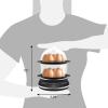 imageElite Gourmet EGC314B Easy Egg Cooker Food Steamer Rice Cooker Poacher Omelet ampamp Soft Medium HardBoiled with Programmable Presets and Delay Timer BPA Free 14 eggs BlackBlack