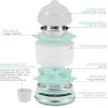 imageElite Gourmet EGC314B Easy Egg Cooker Food Steamer Rice Cooker Poacher Omelet ampamp Soft Medium HardBoiled with Programmable Presets and Delay Timer BPA Free 14 eggs BlackMint