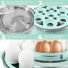 imageElite Gourmet EGC314B Easy Egg Cooker Food Steamer Rice Cooker Poacher Omelet ampamp Soft Medium HardBoiled with Programmable Presets and Delay Timer BPA Free 14 eggs BlackMint