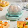 imageElite Gourmet EGC314B Easy Egg Cooker Food Steamer Rice Cooker Poacher Omelet ampamp Soft Medium HardBoiled with Programmable Presets and Delay Timer BPA Free 14 eggs BlackMint