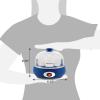 imageElite Gourmet EGC322CW Easy Egg Cooker Electric 7Egg Capacity Soft Medium HardBoiled Egg Cooker with Auto ShutOff Measuring Cup Included BPA Free Classic WhiteBlue
