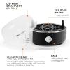 imageElite Gourmet EGC322CW Easy Egg Cooker Electric 7Egg Capacity Soft Medium HardBoiled Egg Cooker with Auto ShutOff Measuring Cup Included BPA Free Classic WhiteClassic Black