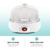 imageElite Gourmet EGC322CW Easy Egg Cooker Electric 7Egg Capacity Soft Medium HardBoiled Egg Cooker with Auto ShutOff Measuring Cup Included BPA Free Classic WhiteClassic White