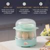 imageElite Gourmet EGC322CW Easy Egg Cooker Electric 7Egg Capacity Soft Medium HardBoiled Egg Cooker with Auto ShutOff Measuring Cup Included BPA Free Classic WhiteMint