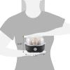 imageElite Gourmet EGC322CW Easy Egg Cooker Electric 7Egg Capacity Soft Medium HardBoiled Egg Cooker with Auto ShutOff Measuring Cup Included BPA Free Classic WhiteClassic Black