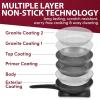 imageElite Gourmet EGL6101 Personal Stir Fry Griddle Pan Rapid Heat Up 650 Watts Nonstick Electric Skillet with Tempered Glass Lid Red105