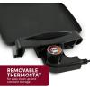 imageElite Gourmet EGR2722A Electric 105quot x 85quot Griddle Cooltouch Handles NonStick Surface RemovableAdjustable Thermostat Skid FreeRubber Feet Black105 x 85