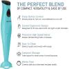 imageElite Gourmet EHB2425X Electric Immersion Hand Blender Stick Mixer Chopper 1Touch Control Multi Purpose 150 Watts For Soups Sauces Baby Food WhiteAqua
