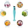 imageElite Gourmet EHB2425X Electric Immersion Hand Blender Stick Mixer Chopper 1Touch Control Multi Purpose 150 Watts For Soups Sauces Baby Food WhiteAqua
