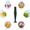 imageElite Gourmet EHB2425X Electric Immersion Hand Blender Stick Mixer Chopper 1Touch Control Multi Purpose 150 Watts For Soups Sauces Baby Food WhiteBlack