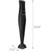 imageElite Gourmet EHB2425X Electric Immersion Hand Blender Stick Mixer Chopper 1Touch Control Multi Purpose 150 Watts For Soups Sauces Baby Food WhiteBlack
