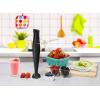 imageElite Gourmet EHB2425X Electric Immersion Hand Blender Stick Mixer Chopper 1Touch Control Multi Purpose 150 Watts For Soups Sauces Baby Food WhiteBlack