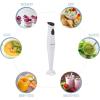 imageElite Gourmet EHB2425X Electric Immersion Hand Blender Stick Mixer Chopper 1Touch Control Multi Purpose 150 Watts For Soups Sauces Baby Food WhiteWhite