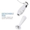 imageElite Gourmet EHB2425X Electric Immersion Hand Blender Stick Mixer Chopper 1Touch Control Multi Purpose 150 Watts For Soups Sauces Baby Food WhiteWhite