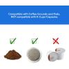 imageElite Gourmet EHC111A Personal SingleServe Compact Coffee Maker Brewer Includes 14Oz Stainless Steel Interior Thermal Travel Mug Compatible with Coffee Grounds Reusable Filter BlackBlackStainless Steel