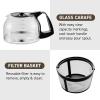 imageElite Gourmet EHC111A Personal SingleServe Compact Coffee Maker Brewer Includes 14Oz Stainless Steel Interior Thermal Travel Mug Compatible with Coffee Grounds Reusable Filter BlackBlack