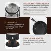 imageElite Gourmet EHC111A Personal SingleServe Compact Coffee Maker Brewer Includes 14Oz Stainless Steel Interior Thermal Travel Mug Compatible with Coffee Grounds Reusable Filter BlackBlack