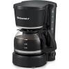 imageElite Gourmet EHC5055 Automatic Brew ampamp Drip Coffee Maker with Pause N Serve Reusable Filter OnOff Switch Water Level Indicator BlackBlack