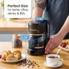 imageElite Gourmet EHC5055 Automatic Brew ampamp Drip Coffee Maker with Pause N Serve Reusable Filter OnOff Switch Water Level Indicator BlackBlack