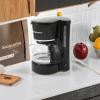 imageElite Gourmet EHC5055 Automatic Brew ampamp Drip Coffee Maker with Pause N Serve Reusable Filter OnOff Switch Water Level Indicator BlackBlack
