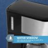 imageElite Gourmet EHC5055 Automatic Brew ampamp Drip Coffee Maker with Pause N Serve Reusable Filter OnOff Switch Water Level Indicator BlackStainless Steel