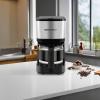 imageElite Gourmet EHC5055 Automatic Brew ampamp Drip Coffee Maker with Pause N Serve Reusable Filter OnOff Switch Water Level Indicator BlackStainless Steel