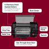 imageElite Gourmet EHD051B Hot Dog Toaster Oven 30Min Timer Stainless Steel Heat Rollers Bake ampamp Crumb Tray World Series Baseball 4 Bun Capacity Black2021 Model