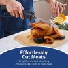 imageElite Gourmet EK9810 Professional Cordless Rechargeable EasySlice Electric Knife with 4 Serrated Blades and Safety Lock Trigger Release Carving Meats Poultry Bread Black