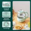 imageElite Gourmet EKT1220M 12L Electric BPAFree 1200W Glass Kettle Temperature Dial Keep Warm Function Cordless 360 Base Blue LED Interior Auto ShutOff Function  Quick Boil MintMint