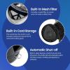 imageElite Gourmet EKT602 Electric BPAFree Glass Kettle Cordless 360 Base Stylish Blue LED Interior Handy Auto ShutOff Function  Quickly Boil Water For Tea ampamp MoreBlack