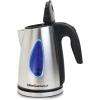 imageElite Gourmet EKT602 Electric BPAFree Glass Kettle Cordless 360 Base Stylish Blue LED Interior Handy Auto ShutOff Function  Quickly Boil Water For Tea ampamp MoreStainless Steel