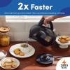 imageElite Gourmet EKT602 Electric BPAFree Glass Kettle Cordless 360 Base Stylish Blue LED Interior Handy Auto ShutOff Function  Quickly Boil Water For Tea ampamp MoreBlack