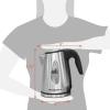 imageElite Gourmet EKT602 Electric BPAFree Glass Kettle Cordless 360 Base Stylish Blue LED Interior Handy Auto ShutOff Function  Quickly Boil Water For Tea ampamp MoreStainless Steel