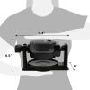 imageElite Gourmet EOM123 NonStick Omelet Frittata Snack Pocket Maker Dessert Maker 2 Individual 56quot Omelets Stainless SteelBlack
