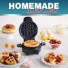 imageElite Gourmet EOM123 NonStick Omelet Frittata Snack Pocket Maker Dessert Maker 2 Individual 56quot Omelets Stainless SteelMint