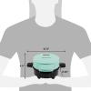 imageElite Gourmet EOM123 NonStick Omelet Frittata Snack Pocket Maker Dessert Maker 2 Individual 56quot Omelets Stainless SteelMint