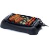imageElite Gourmet EPN2976 2in1 Nonstick Panini Press ampamp Indoor Grill Opens 180Degree Gourmet Sandwich Maker Floating Hinge Fits All Foods Contact Grill with Removable Grease Tray Stainless SteelBlack