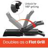 imageElite Gourmet EPN2976 2in1 Nonstick Panini Press ampamp Indoor Grill Opens 180Degree Gourmet Sandwich Maker Floating Hinge Fits All Foods Contact Grill with Removable Grease Tray Stainless SteelBlack