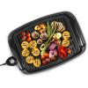 imageElite Gourmet EPN2976 2in1 Nonstick Panini Press ampamp Indoor Grill Opens 180Degree Gourmet Sandwich Maker Floating Hinge Fits All Foods Contact Grill with Removable Grease Tray Stainless SteelBlack