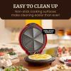 imageElite Gourmet EQD413 Electric NonStick 8quot Quesadilla Maker EasySlice 6Wedge Grilled Cheese Corn Flour Tortilla Snacks Red1065