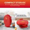 imageElite Gourmet EQD413 Electric NonStick 8quot Quesadilla Maker EasySlice 6Wedge Grilled Cheese Corn Flour Tortilla Snacks Red11