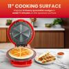 imageElite Gourmet EQD413 Electric NonStick 8quot Quesadilla Maker EasySlice 6Wedge Grilled Cheese Corn Flour Tortilla Snacks Red11