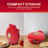 imageElite Gourmet EQD413 Electric NonStick 8quot Quesadilla Maker EasySlice 6Wedge Grilled Cheese Corn Flour Tortilla Snacks Red8
