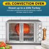 imageElite Gourmet ERO2008NFFP Countertop XL Toaster Oven Rotisserie Bake Grill Broil Roast Toast Keep Warm and Steam 23L capacity fits a 12 pizza 6Slice Black18Slice  45L