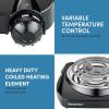 imageElite Gourmet ESB301F Countertop Single Cast Iron Burner 1000 Watts Electric Hot Plate Temperature Controls Power Indicator Lights Easy to Clean WhiteCoiled Single